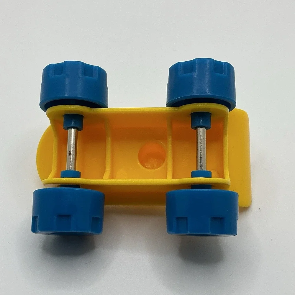 Fisher Price Little People Yellow Skateboard Skate Board‎ Wheels Roll Vintage